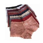 8 Pieces Of Ladies Lace Panties - Multicolor
