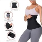 Tummy Wrap-Waist Trainer Belt Control-Black 6M