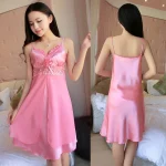 Women's Satin Pyjamas Set Short Sleeve Button-Down Sleepwear Silk Pjs Loungewear