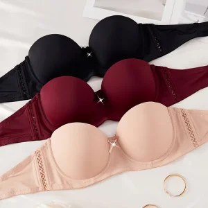 Sexy Underwire Push-Up Anti-Sagging Bra Three-Pack for Small Busts